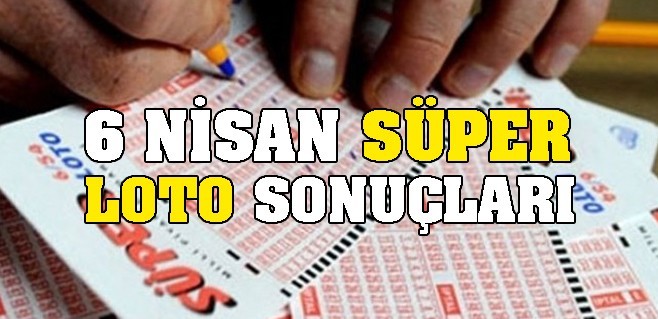 6 Nisan 2017 Süper Loto sonuçları - Süper Loto bilet sorgulama