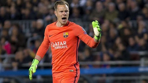 Ter Stegen'den karlı havada antreman