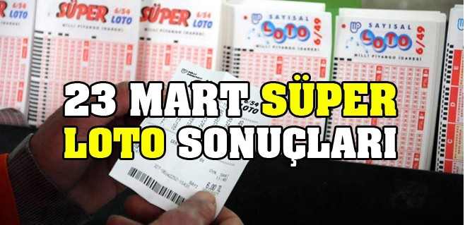 23 Mart 2017 Süper Loto sonuçları