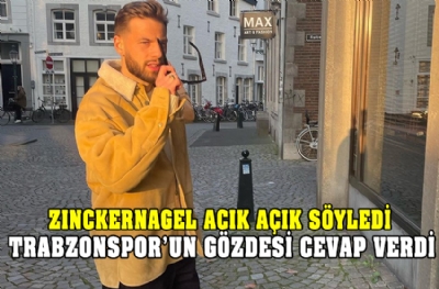 Trabzonspor'un gözdesi röportaj verdi! Zinckernagel açık açık söyledi