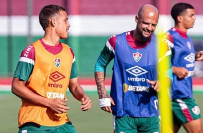 Felipe Melo, oğluyla antrenmana çıktı