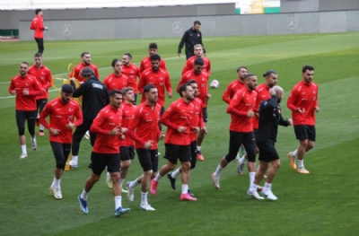 A Milli Futbol Takımı, Letonya maçı hazırlıklarını tamamladı