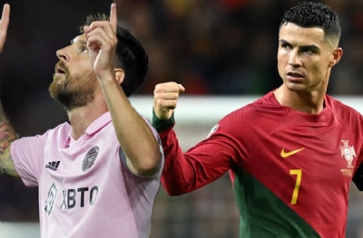 Ronaldo, Messi'ye fark attı!