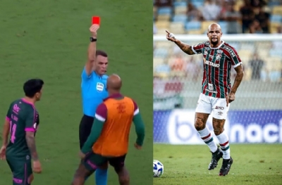 Felipe Melo çılgına döndü! Hakemi elinden zor aldılar