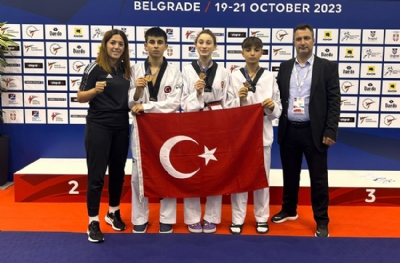 Milli tekvandoculardan 3 madalya daha