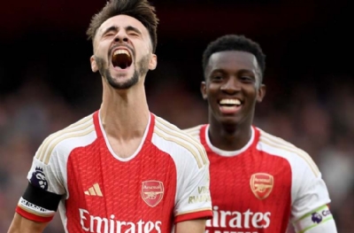 Nketiah'ın 'hat trick' yaptığı maçı Arsenal farklı kazandı