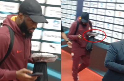 Ndombele, Pendik stadından elinde yemek paketiyle ayrıldı! Hamburgere benzemiyor