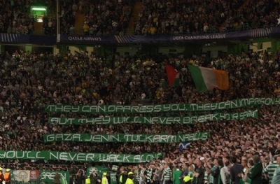 Celtic taraftarlarından Filistin'e destek