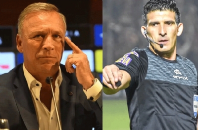 Başkan silahlı korumasıyla hakem odasını bası! Hakem de başkanı yumrukladı