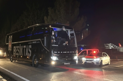 Beşiktaş kafilesi Gaziantep'te 