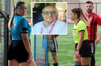 Orhan Erdemir neden bıraktı! Elif Karaaslan'ı derbide protokol tribününe aldı