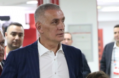 İbrahim Hacıosmanoğlu, karşılaşmayı tribünde izledi