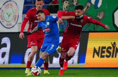 Çaykur Rizespor-Gaziantep FK: 2-1 (MAÇ SONUCU)