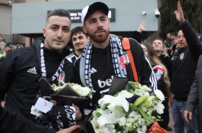 Beşiktaş'a Samsun'da coşkulu karşılama