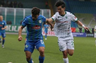 Çaykur Rizespor-Konyaspor: 3-2 (MAÇ SONUCU)