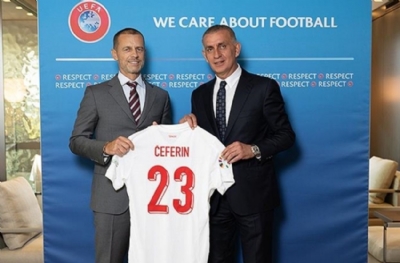 UEFA Başkanı Ceferin'den İbrahim Hacıosmanoğlu'na büyük övgü