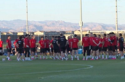 A Milli Futbol Takımı son kez antrenman yaptı