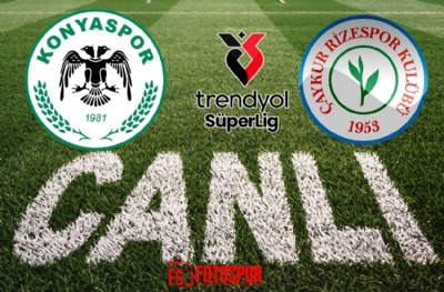 Konyaspor-Çaykur Rizespor | CANLI
