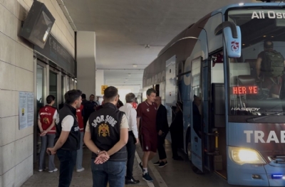 Trabzonspor kafilesi, Konya'da