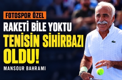 Raketi yoktu, tenisin sihirbazı oldu! Mansour Bahrami Fotospor’a anlattı