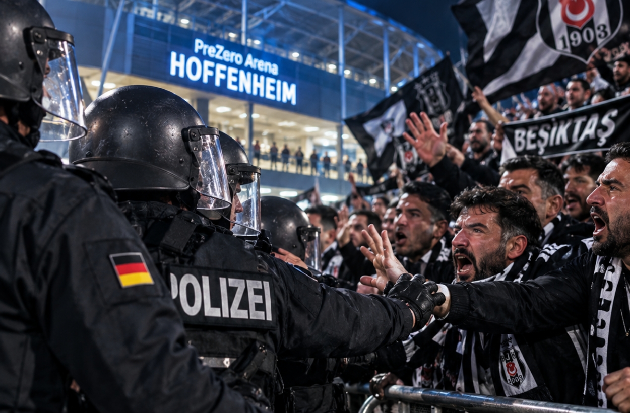 Irkçı Alman polisi Beşiktaşlıları çıldırttı