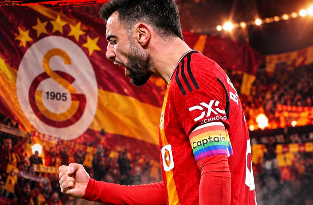 Bruno Fernandes bu kez Galatasaray'a: Kafasında bitirdi