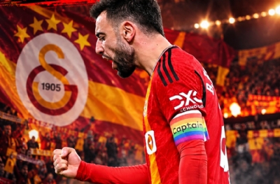 Bruno Fernandes bu kez Galatasaray'a: Kafasında bitirdi